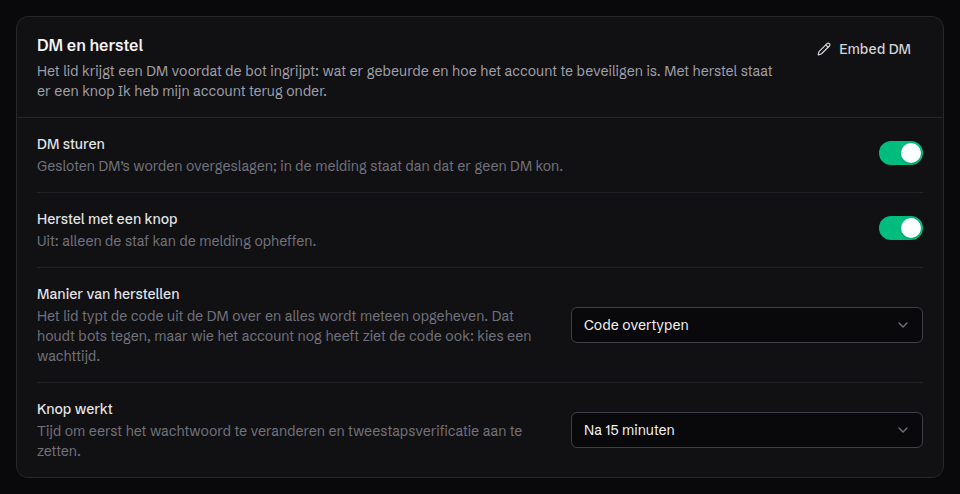 DM en herstel